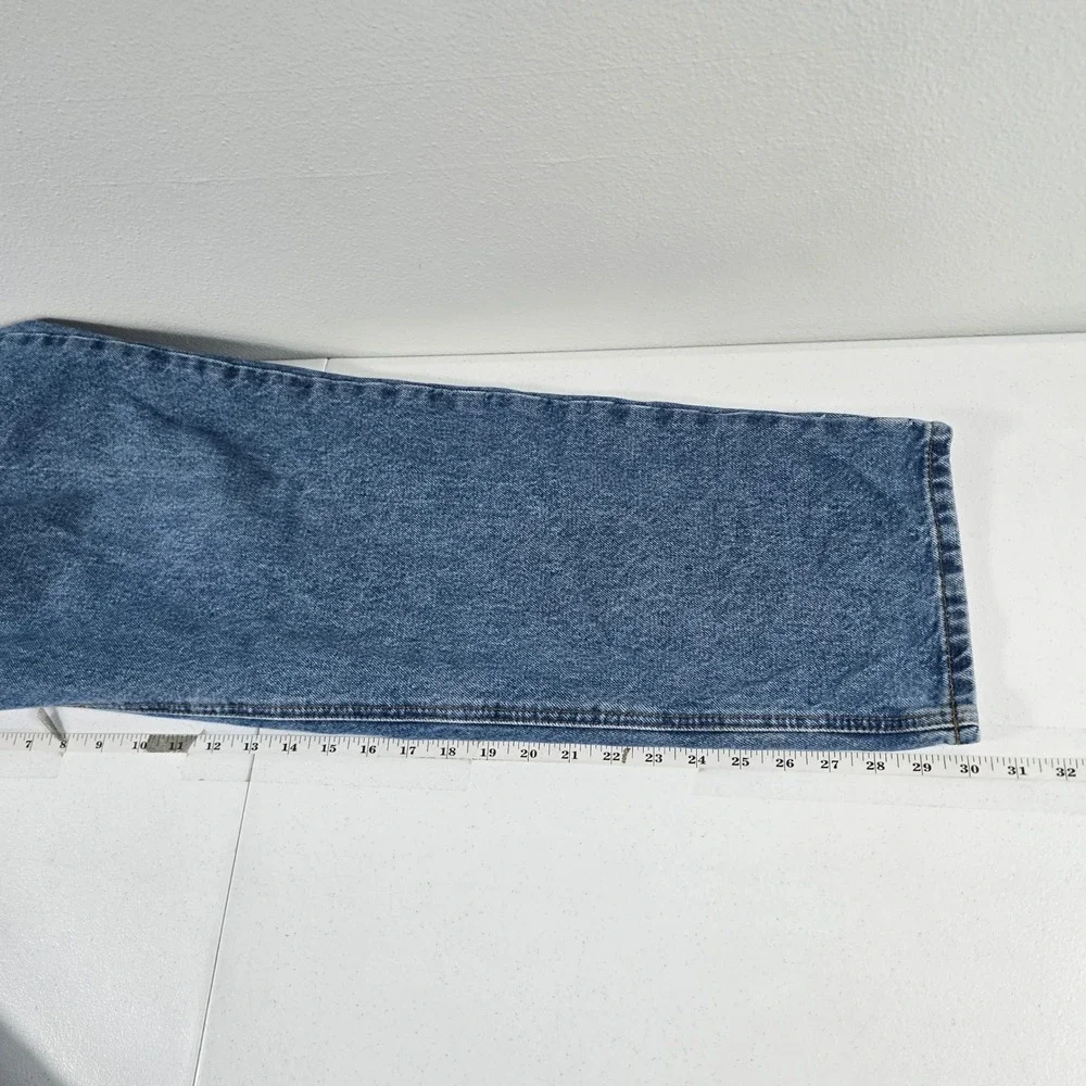 Carhartt B18 STW Traditional Fit Jeans Mens 46x30 Blue Stonewash Denim Workwear
